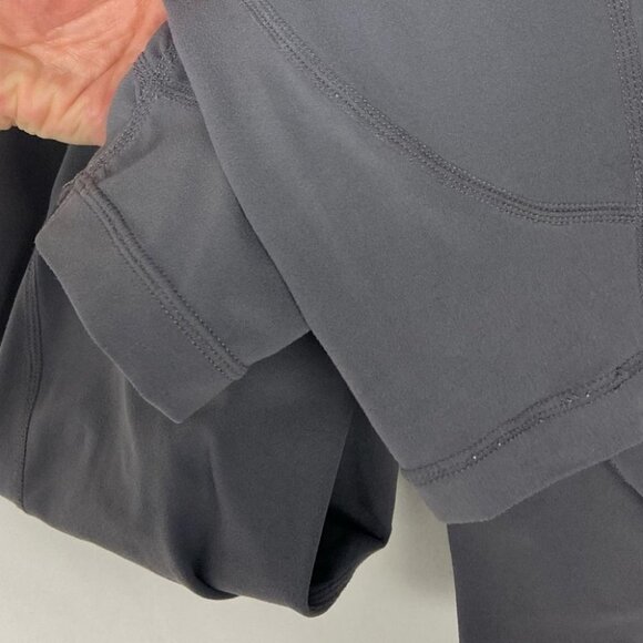 Athleta Silver Bells Stash Pocket Salutation Size XS Leggings Grey Compression - Picture 9 of 15